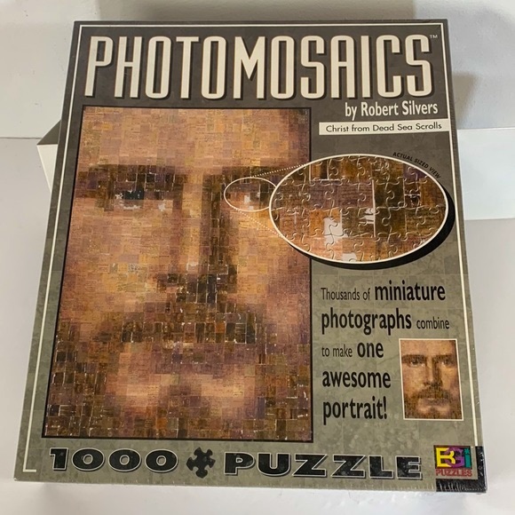 Photomosaics by Robert Silvers Sealed Christ From Dead Sea Scrolls Jigsaw Puzzle - Picture 2 of 16